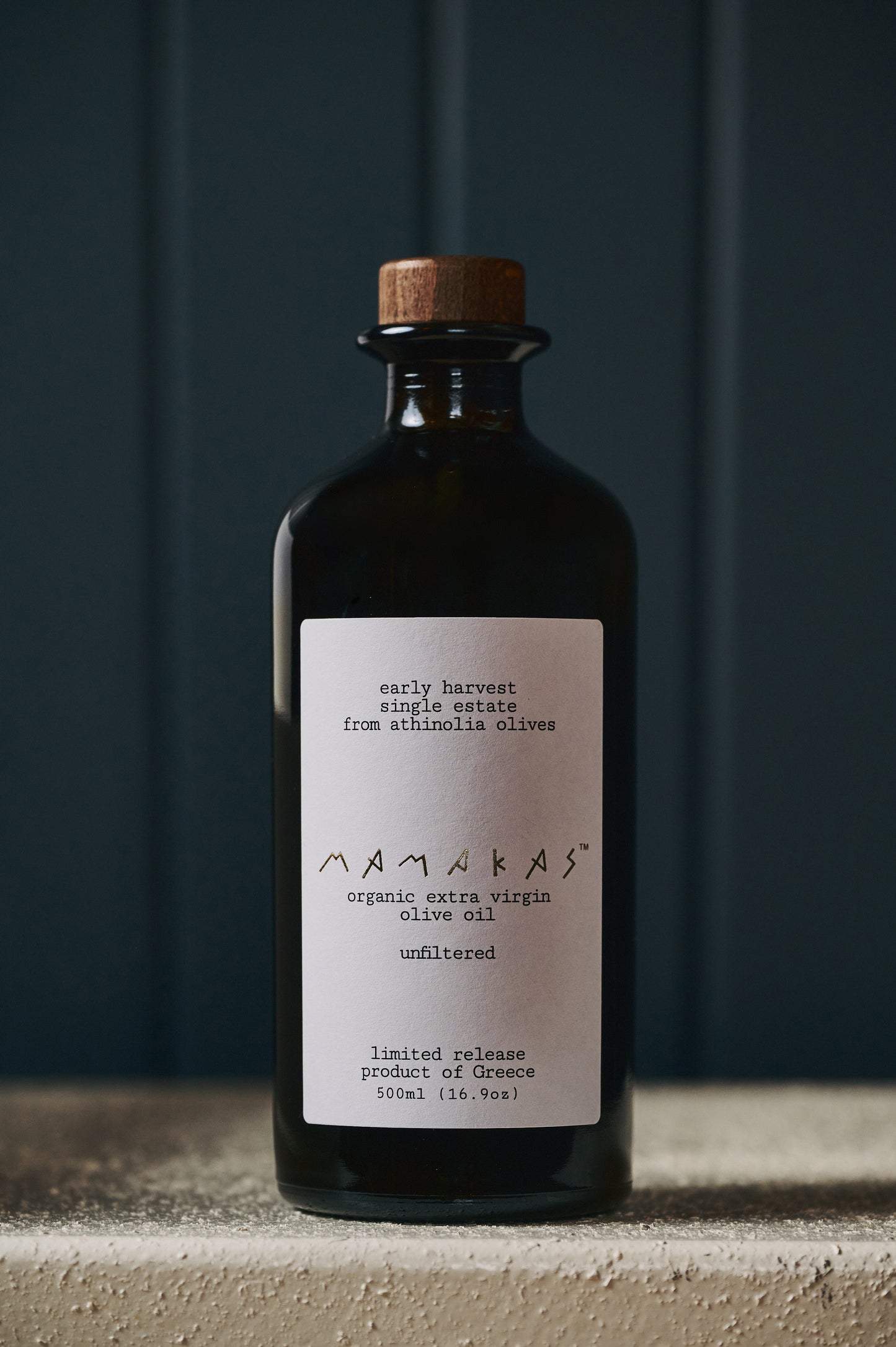 2nd Limited Release / Unfiltered Early Harvest Organic Extra Virgin Olive Oil;  Bold, Peppery & alive